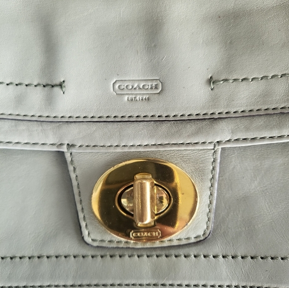 Coach Hampton Lindsay Leather Clutch - Picture 8 of 8